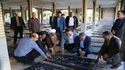 برگزاری آیین غبارروبی مزار شهدای زنجان در آغاز هفته جهاد کشاورزی